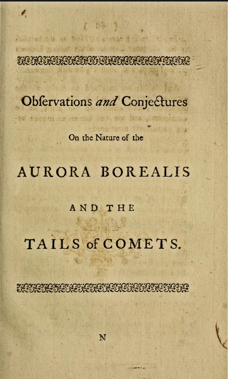 Portada de la publicación de Hamilton (1767)