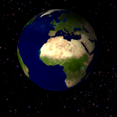 La Tierra girando
